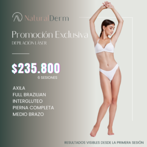 Promoción Febrero – Depilación Trilaser 64% Dcto
